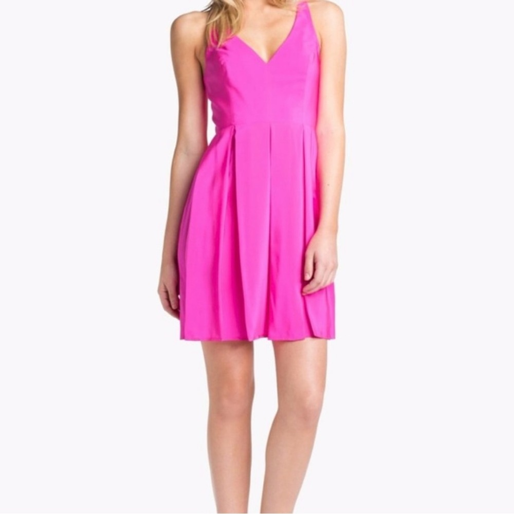 Amanda Uprichard Silk Pink Mini Dress Size Small EUC